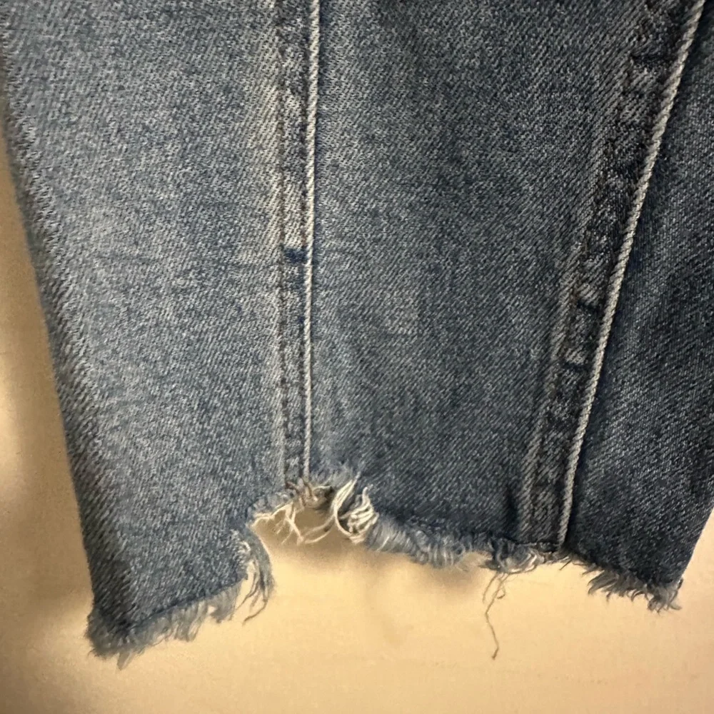 Rock & Roll Denim High Rise Cropped Jeans Women’s Medium Wash Front Seam